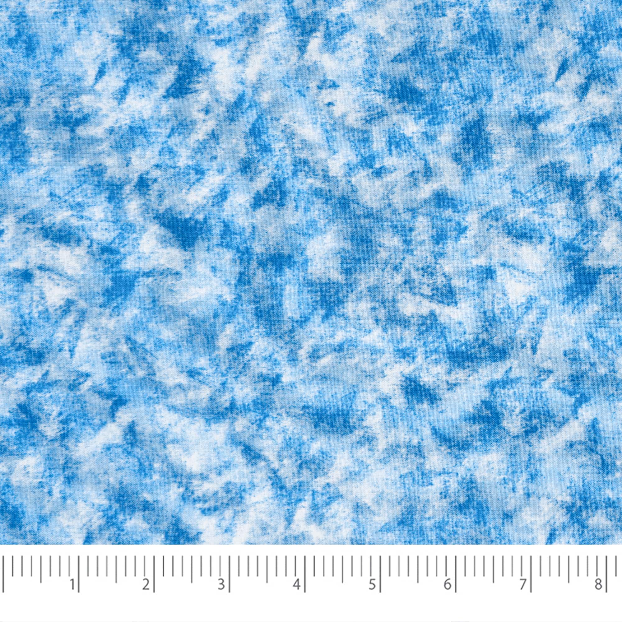SINGER Christmas Tone-on-Tone Steel Blue Cotton Fabric